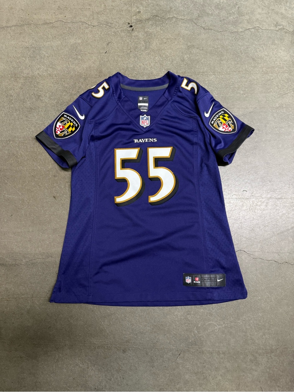 Baltimore Ravens Terrell Suggs #55 NFL Nike Limited Womens Purple Jersey Medium